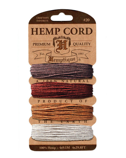 Hemptique #20 Hemp Cord Card Set