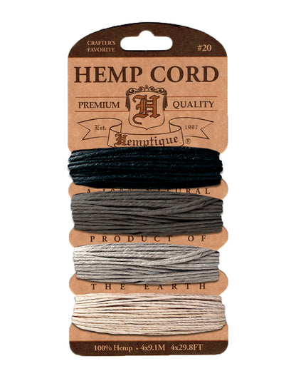 Hemptique #20 Hemp Cord Card Set