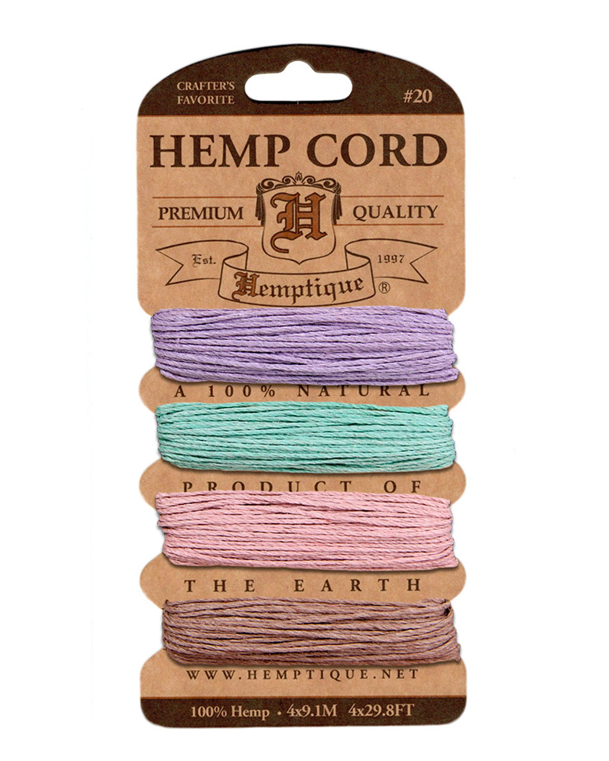 Hemptique #20 Hemp Cord Card Set