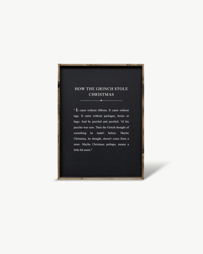 How the Grinch Stole Christmas Framed Print