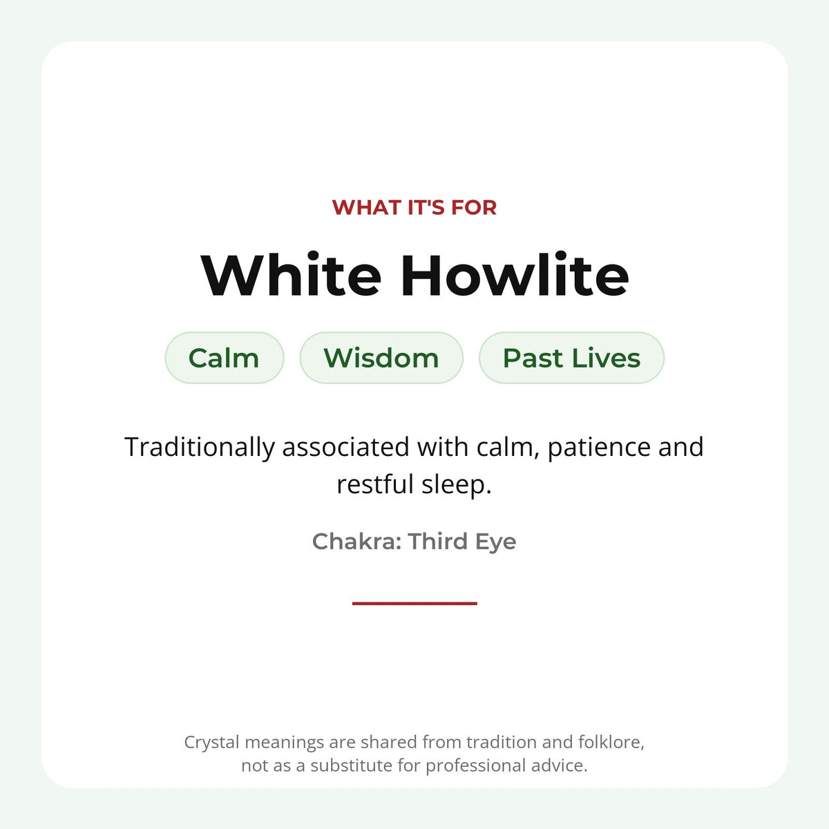 Howlite White Bead Bracelet