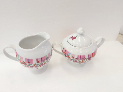 Luminarc Zuckerdose und Milchgießer Set Liberty mit Fuß, 4 Zoll