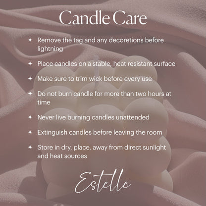 Gerippte Stern Sojawachs-Säulenkerze: Minimalistisches Wohnaccessoire