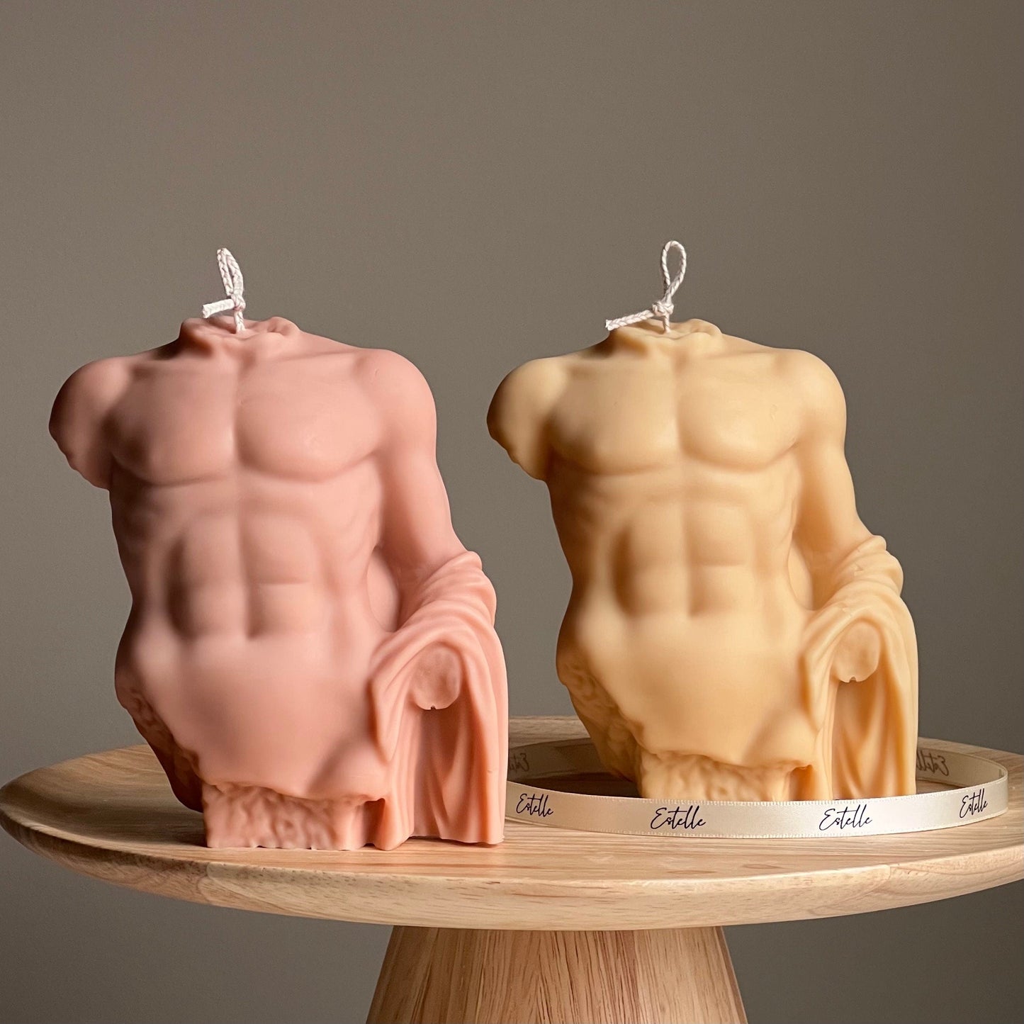 Apollo Sojawachskerze | Männlicher Torso, unbeduftete Dekoration