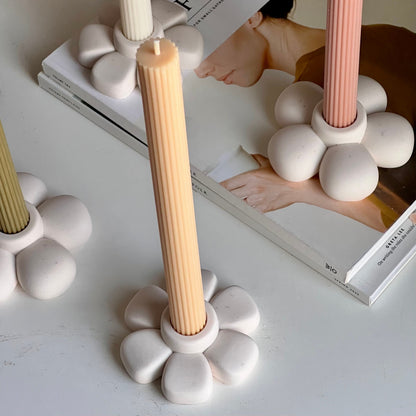 Jesmonite Blumen-Kerzenständer: Handgemachte Tischdekoration