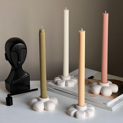 Jesmonite Blumen-Kerzenständer: Handgemachte Tischdekoration