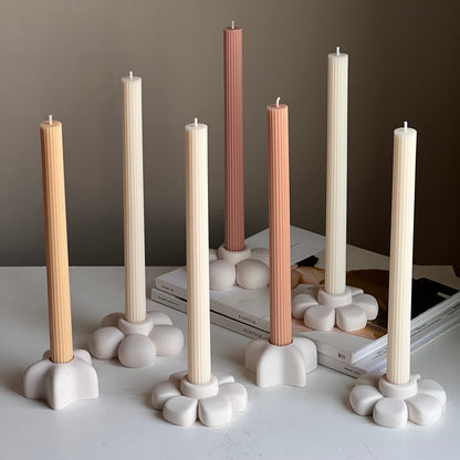 Jesmonite Blumen-Kerzenständer: Handgemachte Tischdekoration