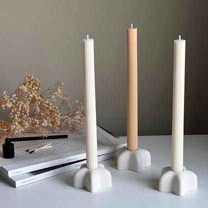 Kerzenständer aus Jesmonit in Sternform: Minimalistische Tischdeko