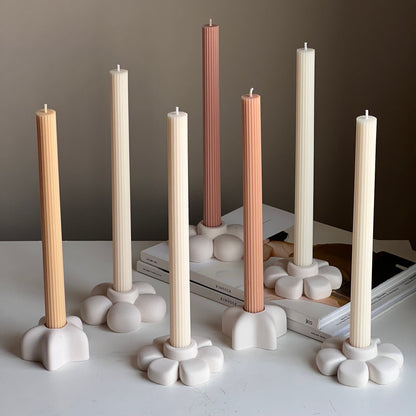 Kerzenständer aus Jesmonit in Sternform: Minimalistische Tischdeko