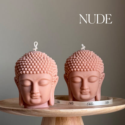 Buddha-Büstenkerze | Skulpturale Soja-Wachs-Statue