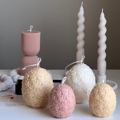 Osterblume Ei Kerze: Handgemachte Sojawachs Frühlingsdeko