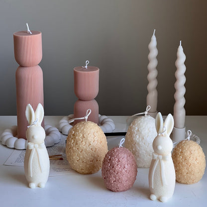 Osterblume Ei Kerze: Handgemachte Sojawachs Frühlingsdeko