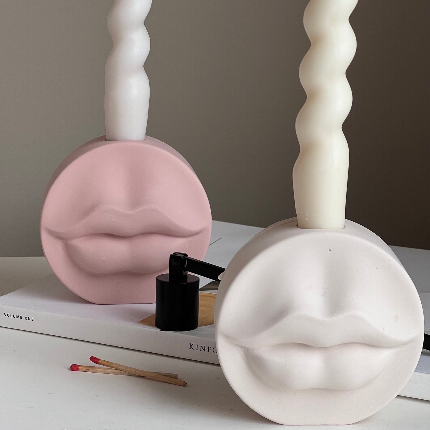 Lippen-Jesmonit-Kerzenständer: Handgemachte Hochzeitsdeko