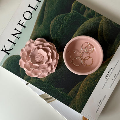 Jesmonite Blumen-Vase: Skandinavisches Wohndekor, Schmuck-Aufbewahrungsschale
