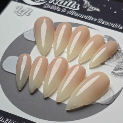 Bone Blush Ombré Press On Nails