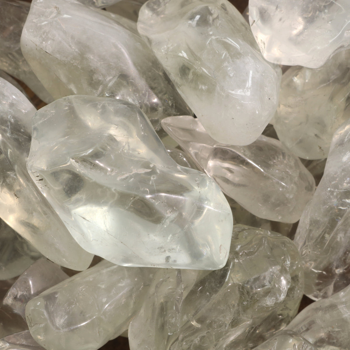 Prasiolite A Tumbled Stones - Semi-Polished