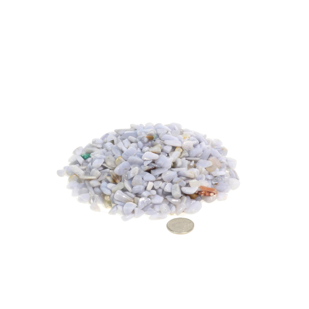 Blue Lace Agate Tiny Tumbled Stones - B Quality