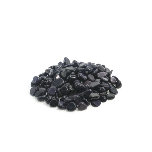 Blue Goldstone Tumbled Stones (Synthetic)