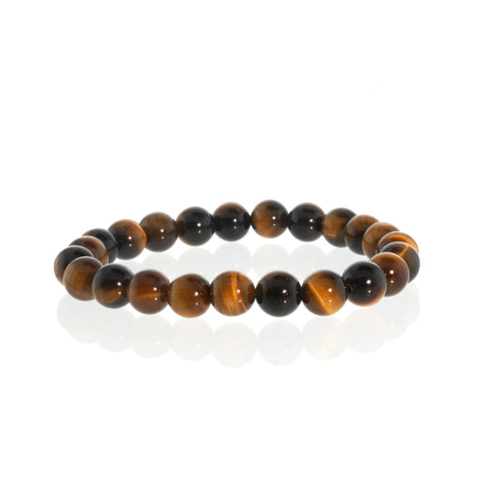 Gold Tiger's Eye Bead Bracelet
