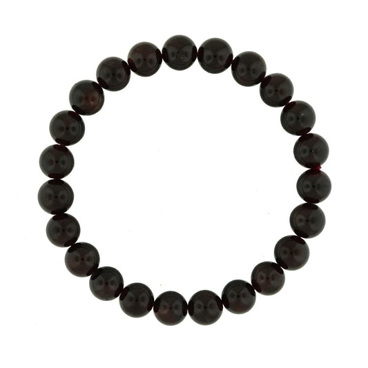 Garnet Bead Bracelet