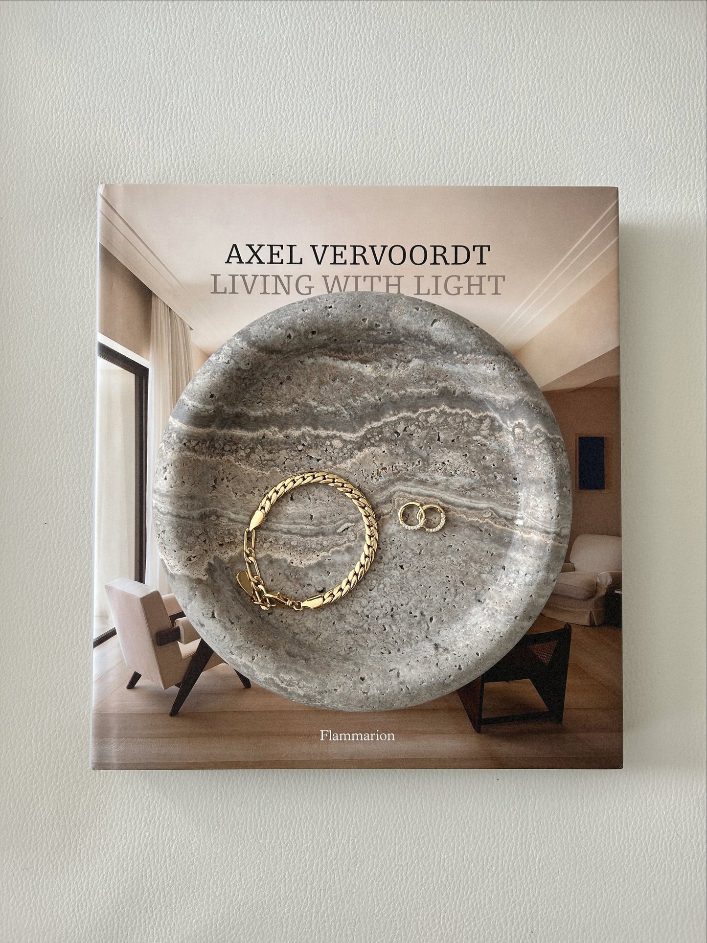 Grey Travertine Catchall