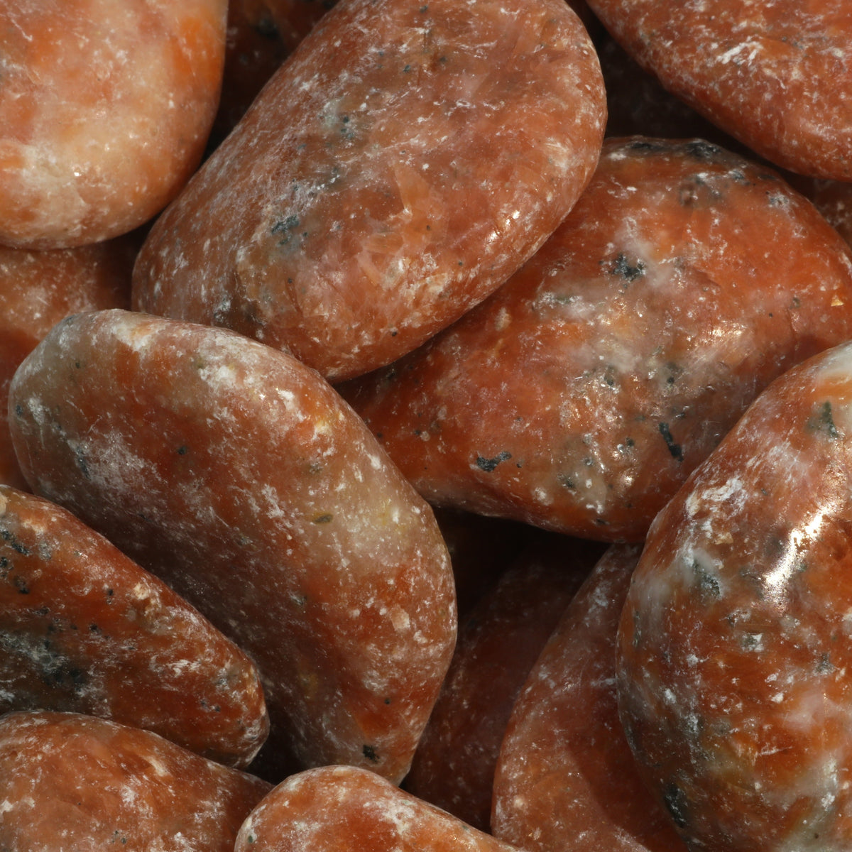 Orange Calcite Tumbled Stones - Brazil