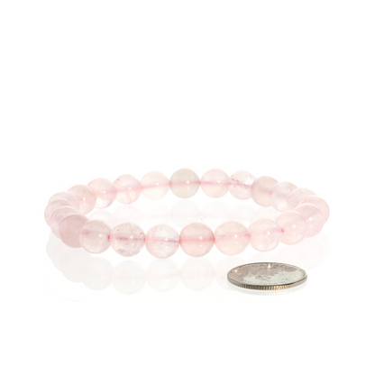 Rose Quartz Bead Bracelet