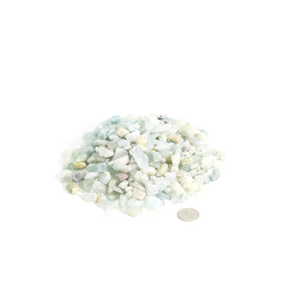 Aquamarine B Tumbled Stones - Semi Polished