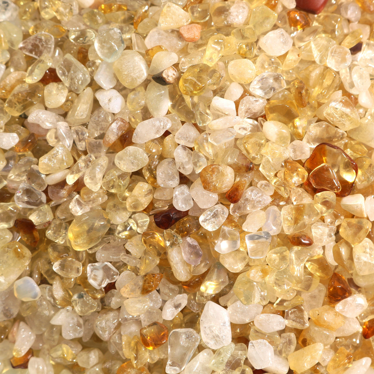 Citrine B Tumbled Stones - Tiny (Enhanced)