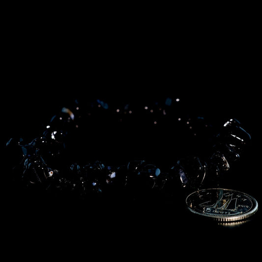 Agate Black Chip Bracelet (Enhanced)