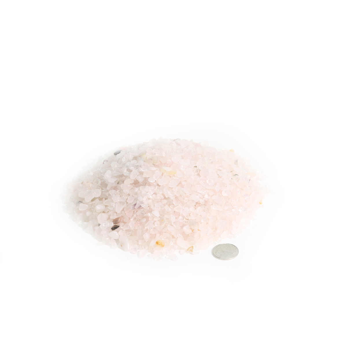 Rose Quartz B Tumbled Stones - Tiny