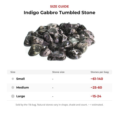 Indigo Gabbro Tumbled Stone