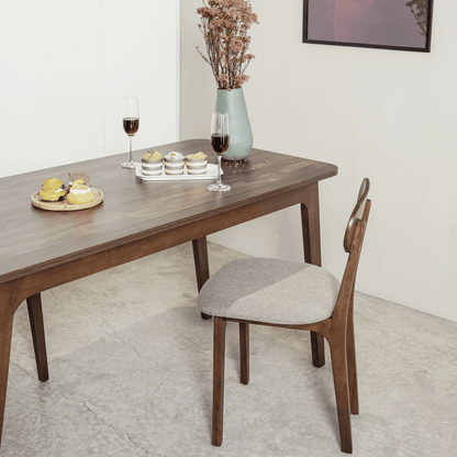 Koster Brown Wood 4-Seat Dining Set