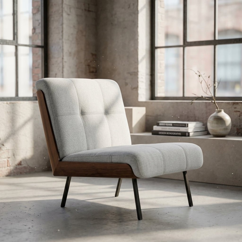 Kyler Mid-Century Modern Sessel ohne Armlehnen