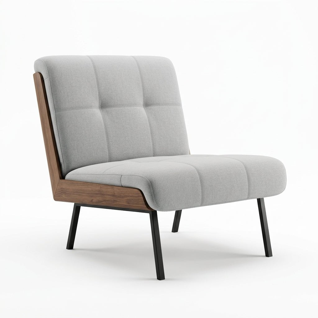 Kyler Mid-Century Modern Sessel ohne Armlehnen