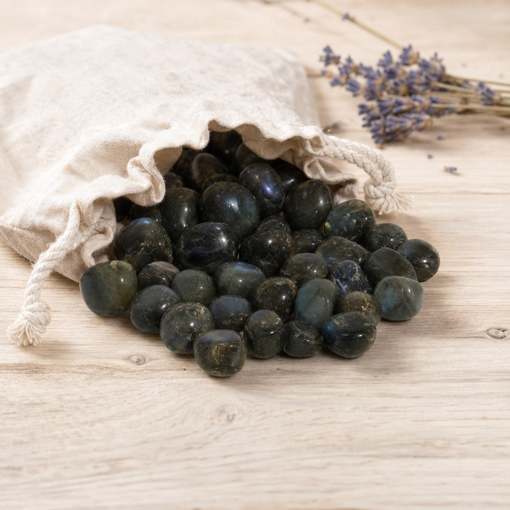 Labradorite A Tumbled Stones - Madagascar