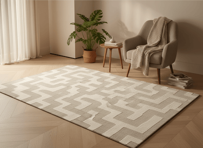 Labyrinth Milchseidenteppich