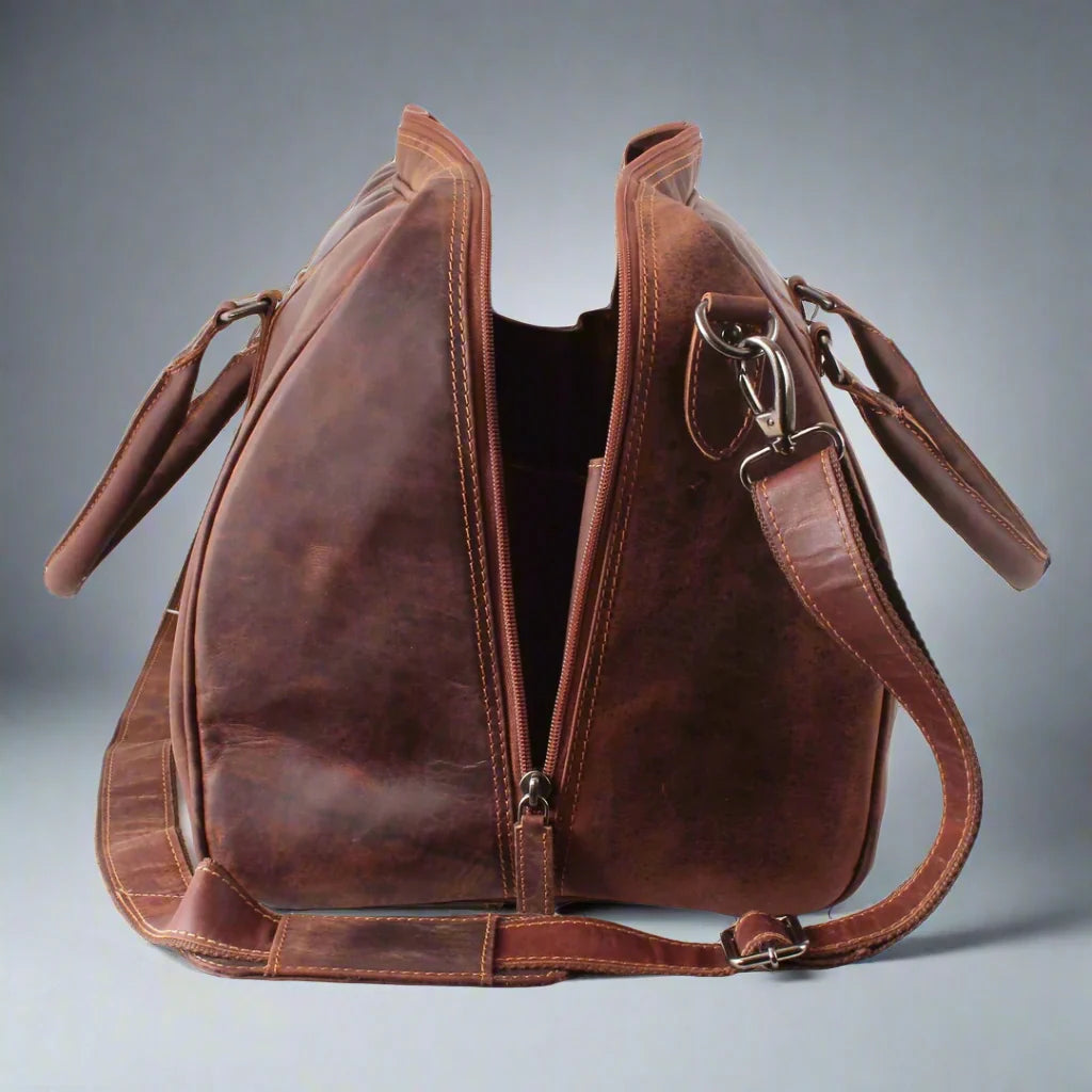 Greenwood Leather Weekend Travel Bag
