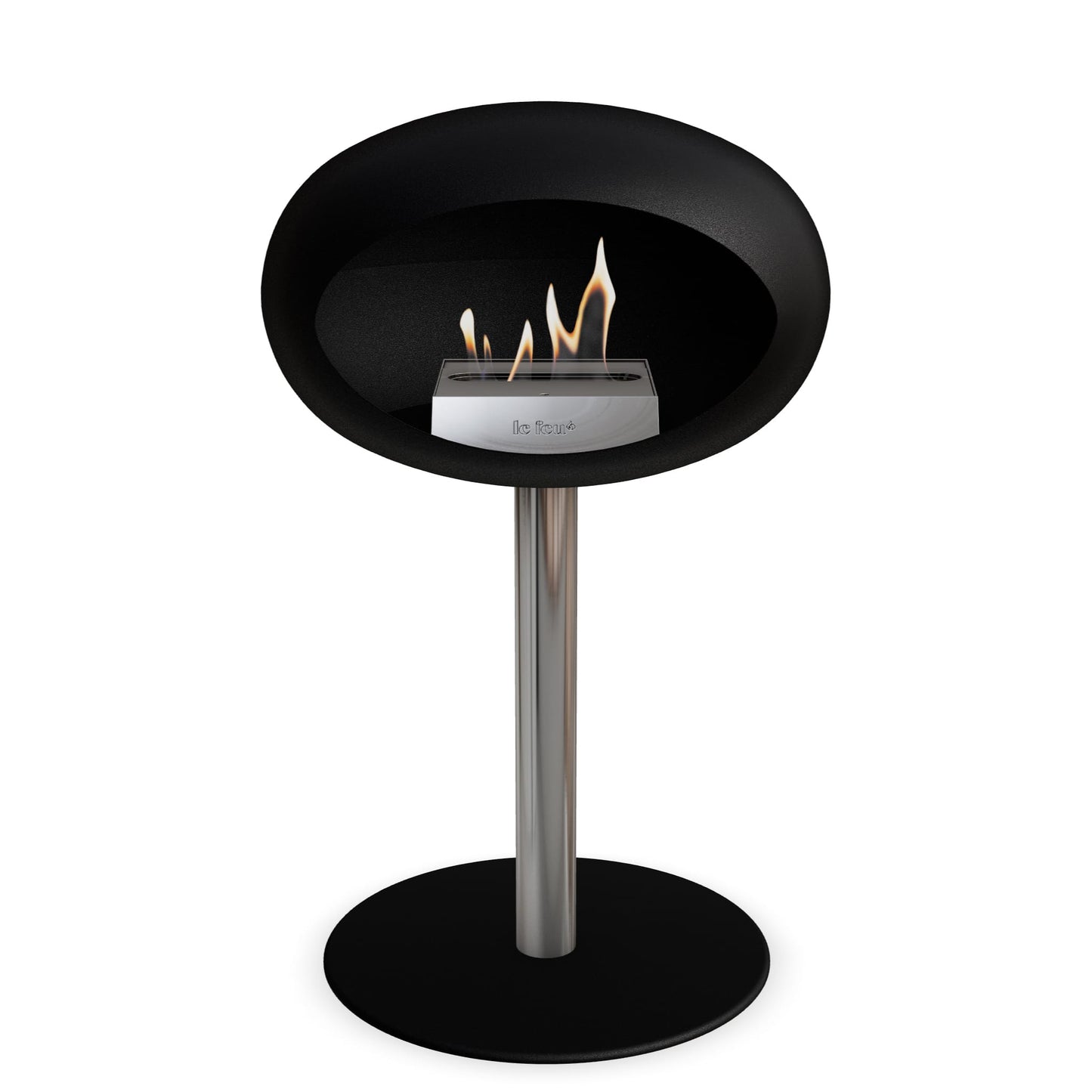 Le Feu Steel Low Dome <br>Black
