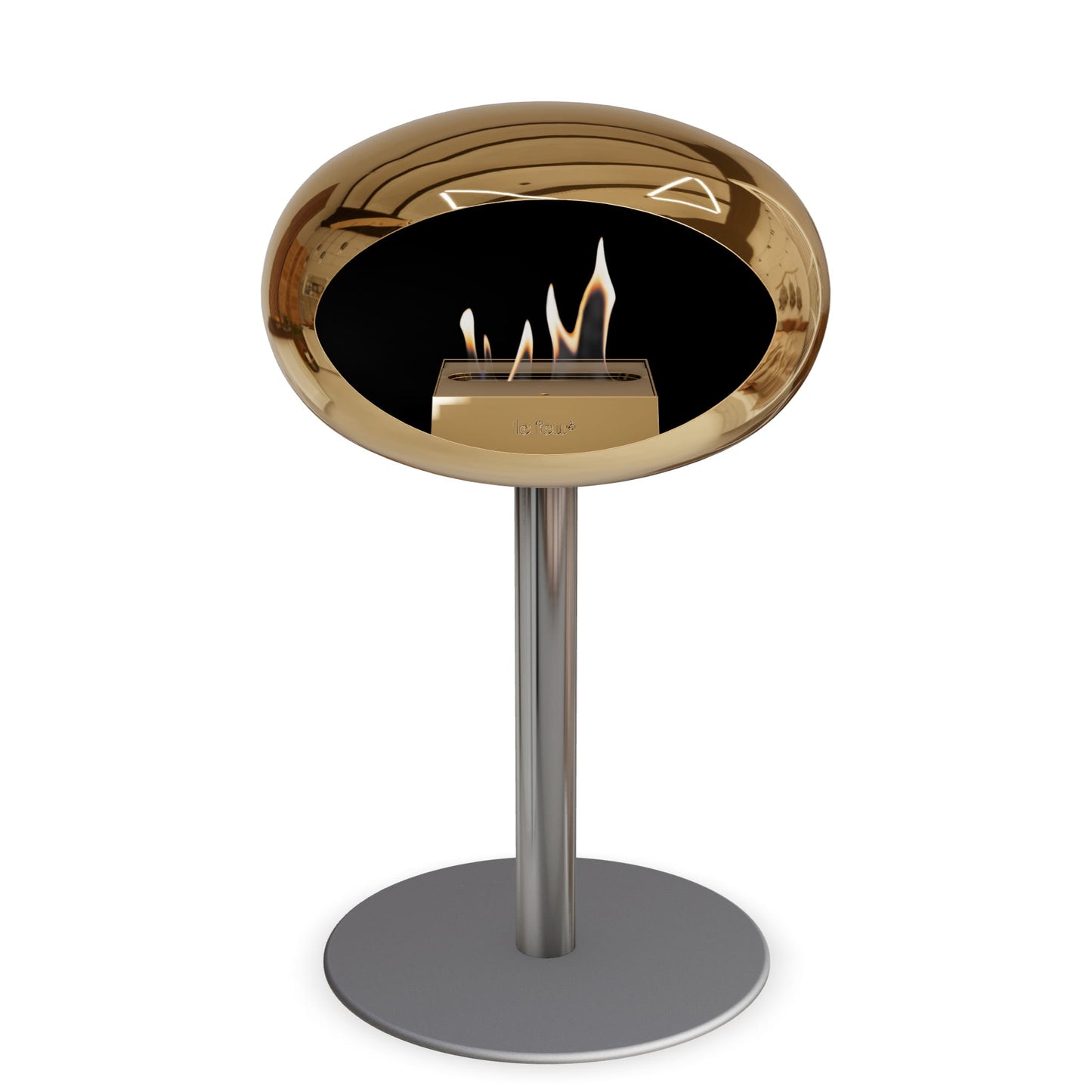 Le Feu Steel Low Dome <br>Chromed Rose Gold