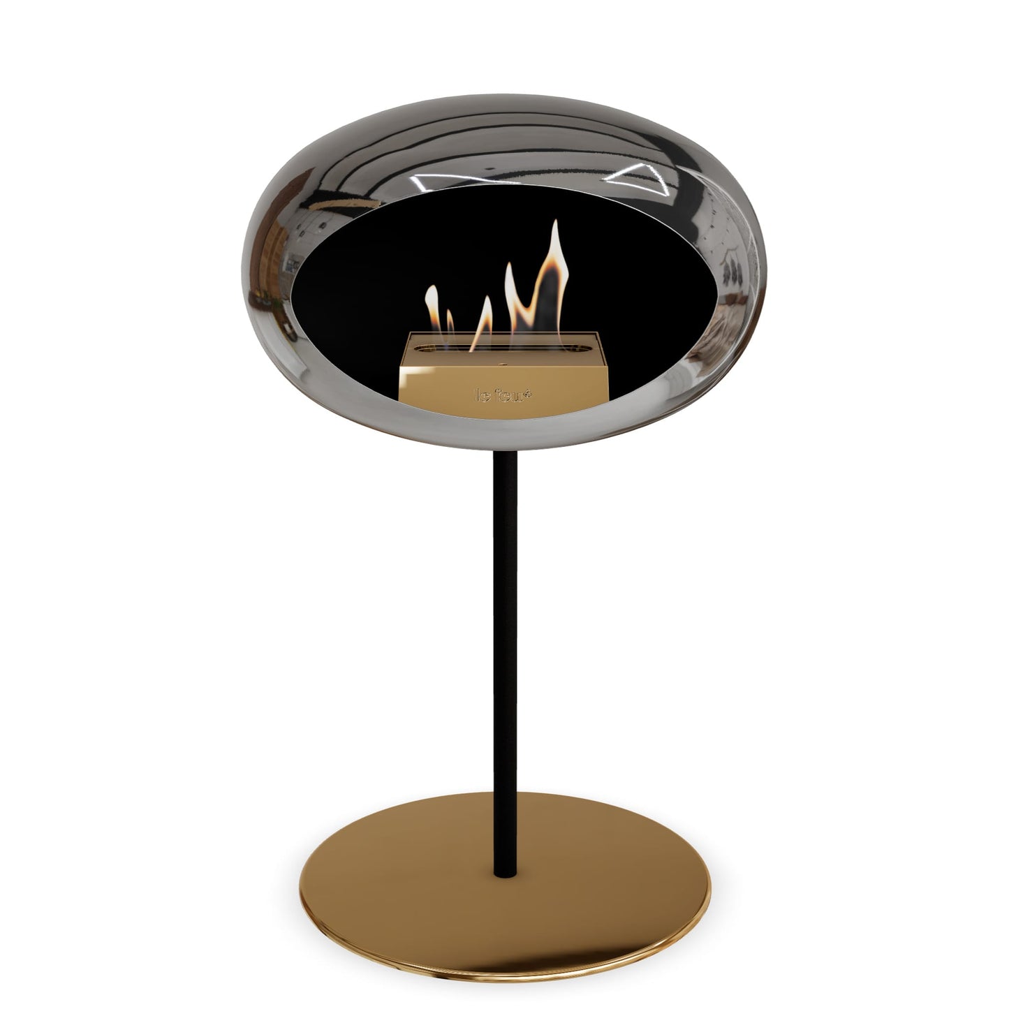 Le Feu Steel Low Dome <br>Chromed Silver