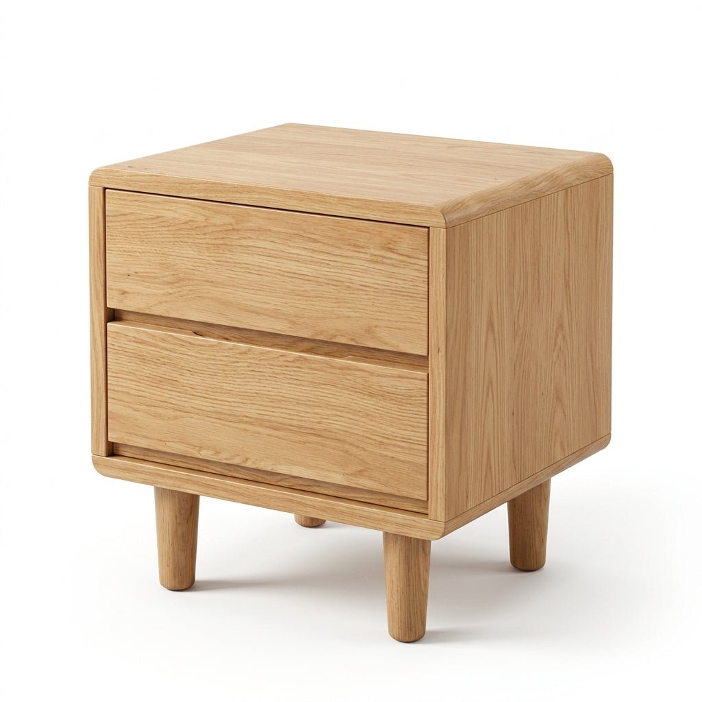 Liam Natural Wood Crafted Bed