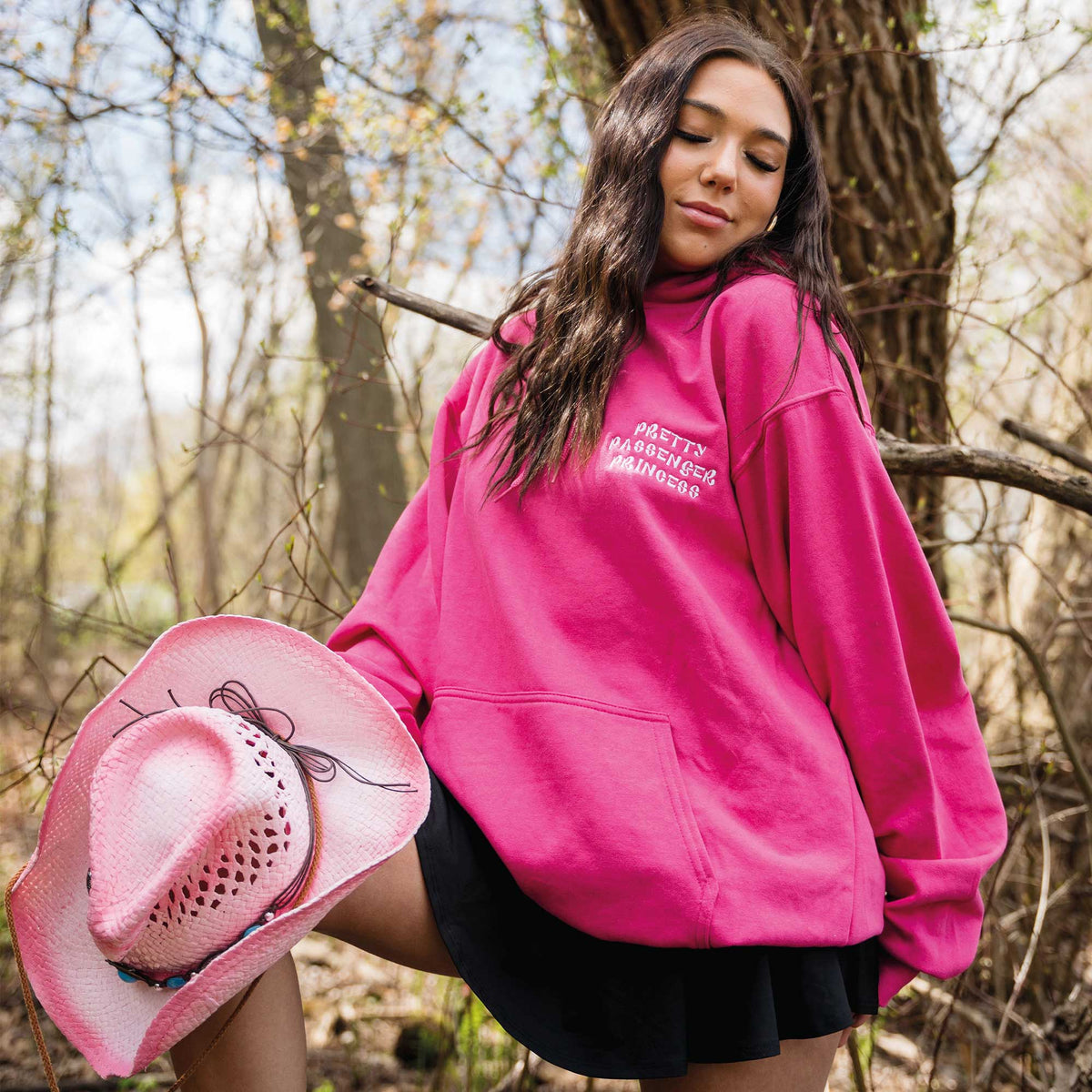 Hoodie "Pretty Passenger Princess" brodé