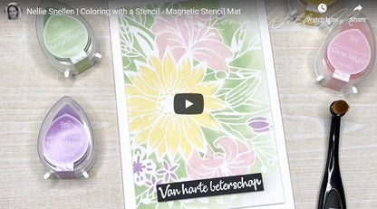 Stencil A6 For Magnetic Colour Set Flower 1