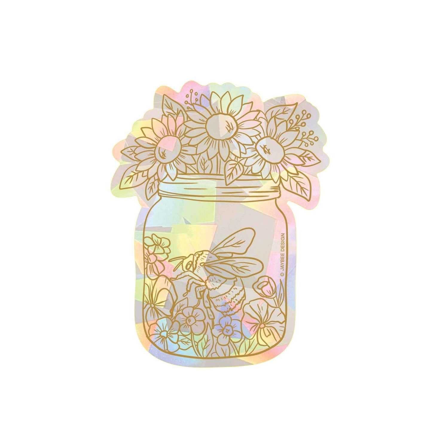 Mason Jar Bee Sun Catcher