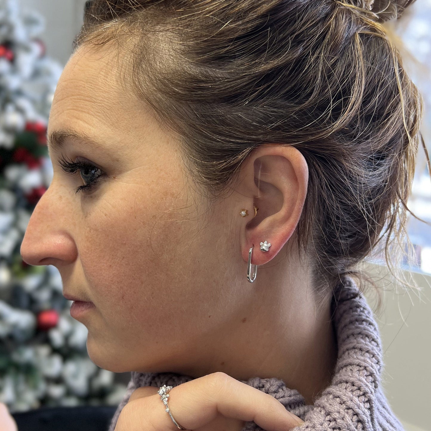 Boucles d'oreilles Huggies en argent sterling