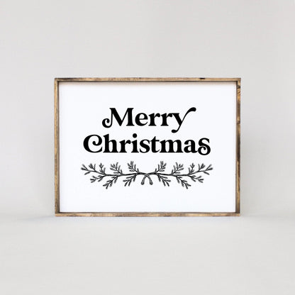 Merry Christmas (18"x24") Wood Sign