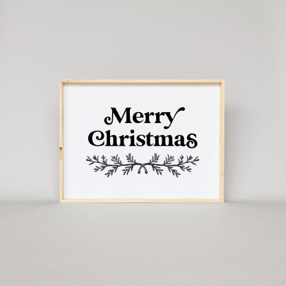 Merry Christmas Large Wood Sign
