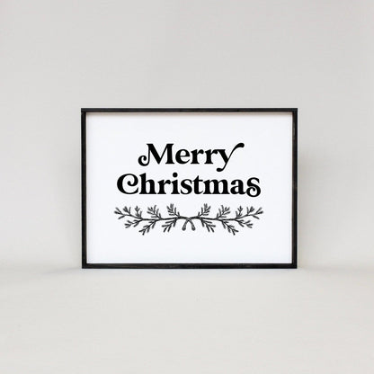 Merry Christmas Large Wood Sign