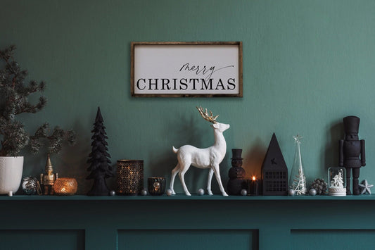 Merry Christmas Wood Sign